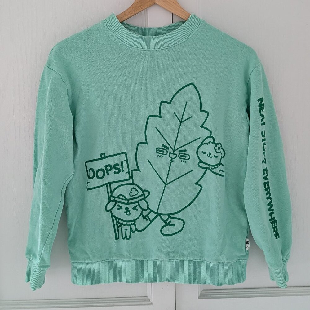 H&M x Toca Life sz 12/14 Toca Boca green sweatshirt